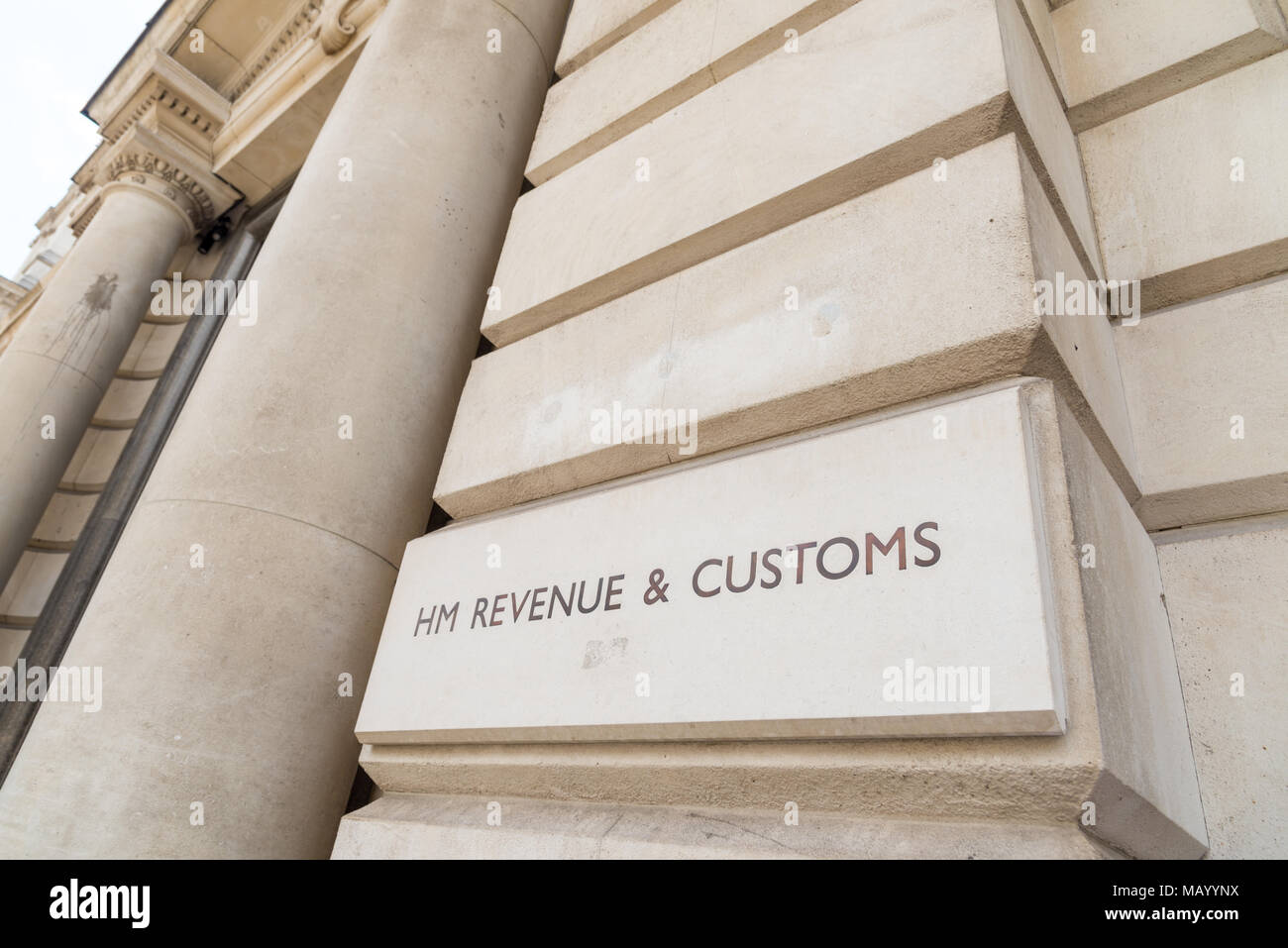 HM Revenue e dogane, Whitehall, London, Regno Unito Foto Stock