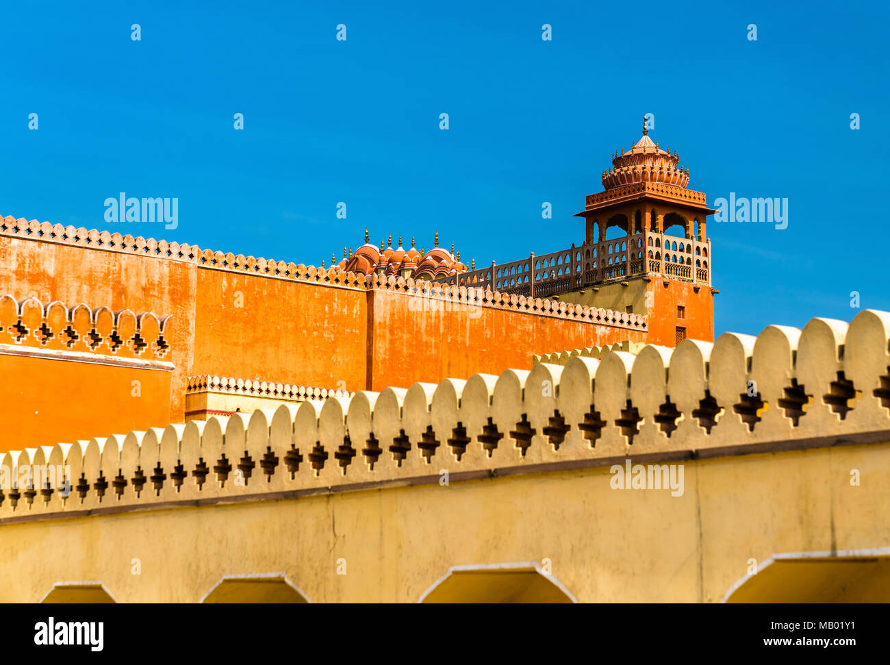 Hawa Mahal o Palazzo dei venti a Jaipur, India Foto Stock