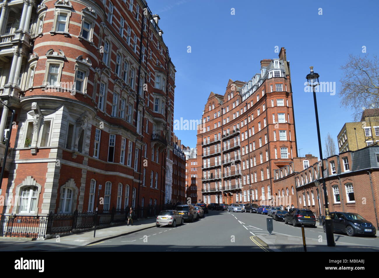 Architettura vittoriana a South Kensington, Londra Foto Stock