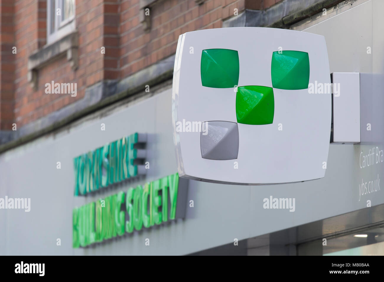 YBS building society banca logo di segno. Foto Stock