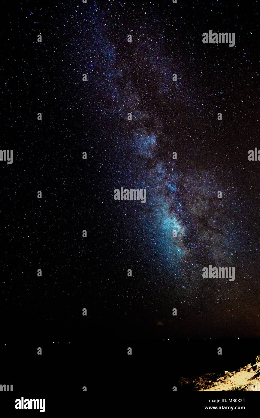 Stelle galassia universo ocean notte di oltre Atlantico Madeira Foto Stock