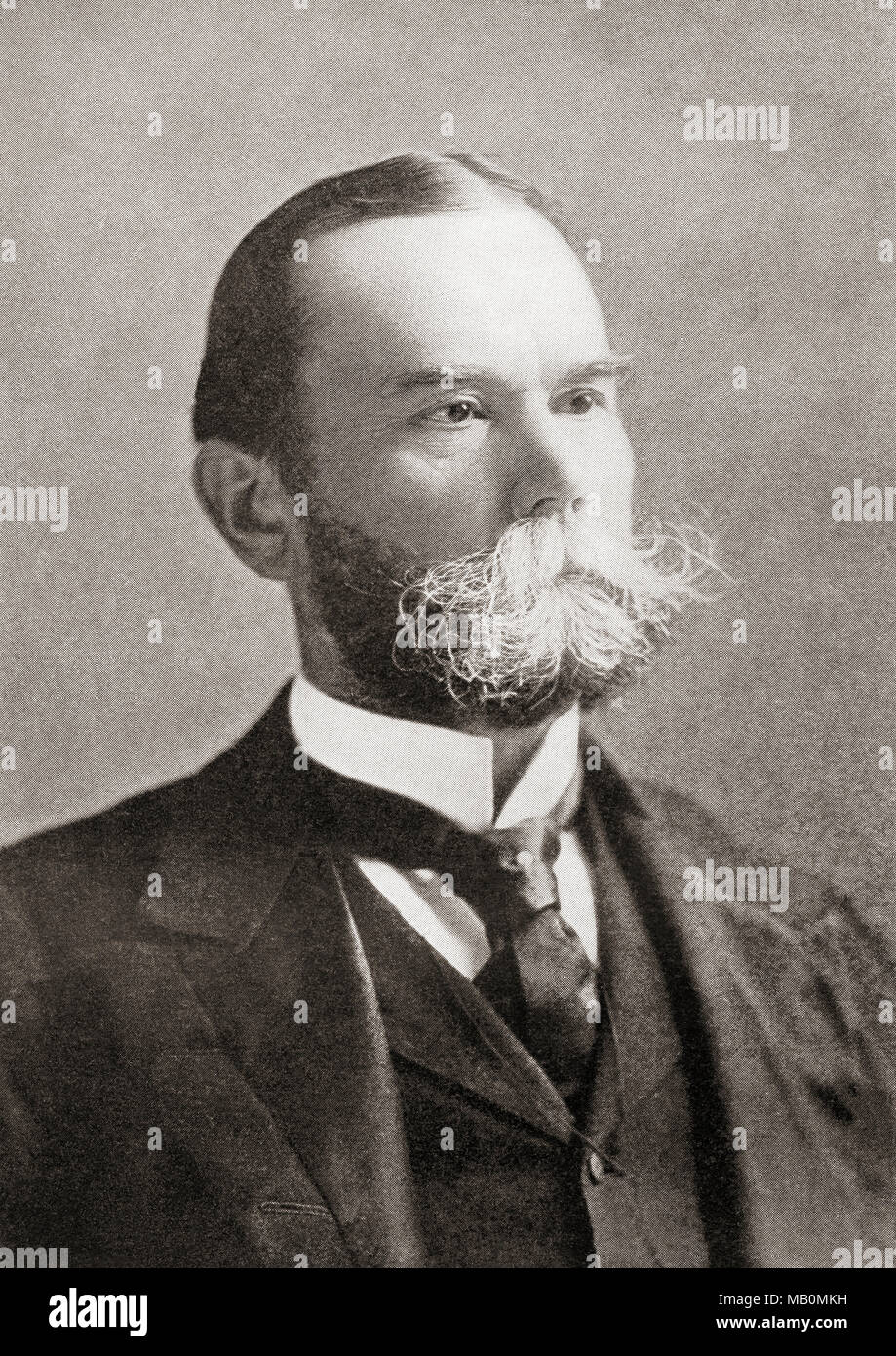 John Milton Hay, 1838 - 1905. Statista americano, 37th Stati Uniti Segretario di Stato, autore, poeta e biografo. Dalla libreria internazionale della famosa letteratura pubblicata c. 1900 Foto Stock