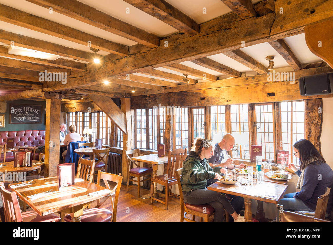 Il vecchio Wellington Inn, Manchester, Regno Unito Foto Stock