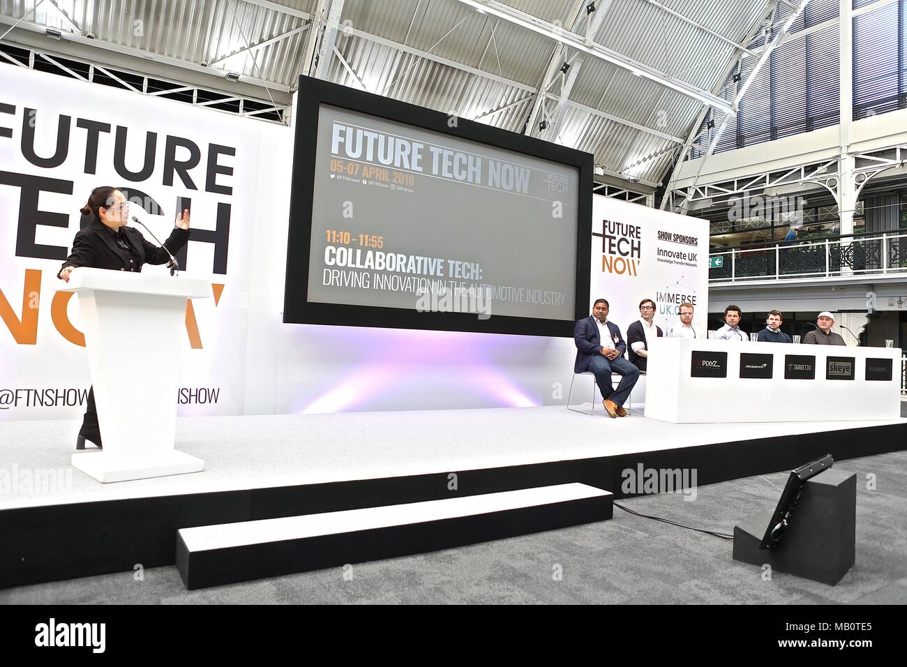 Futuro Tech ora Business Design Centre Foto Stock