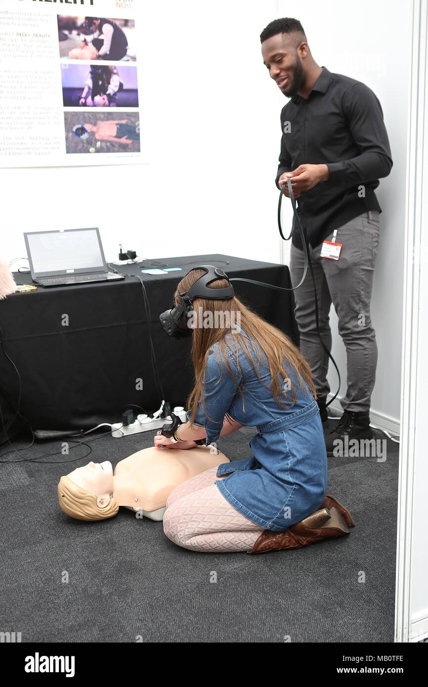 Futuro Tech ora Business Design Centre Foto Stock