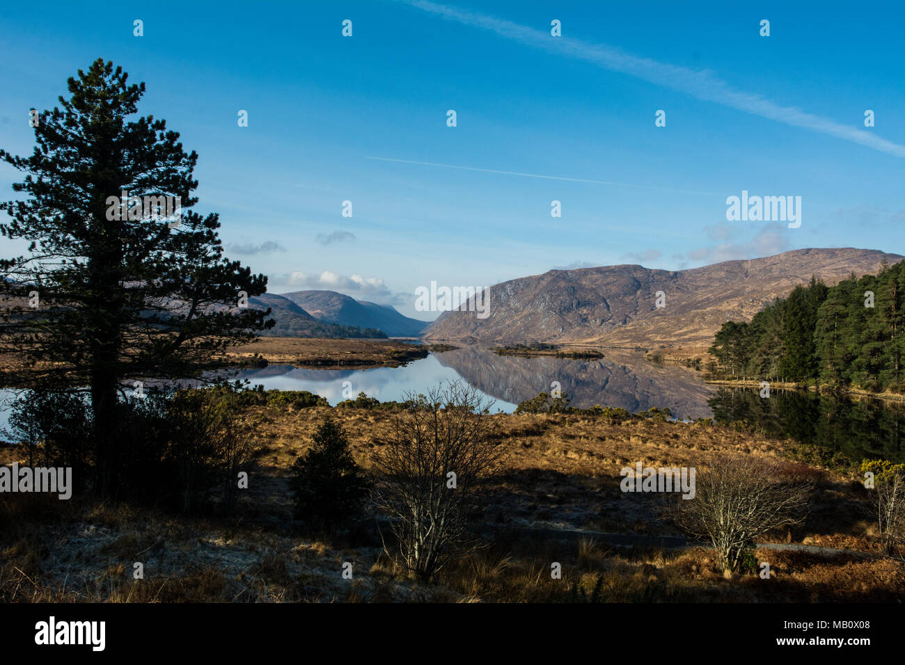 Castello e Parco nazionale di Glenveagh Gweedore Donegal Irlanda Europa Foto Stock