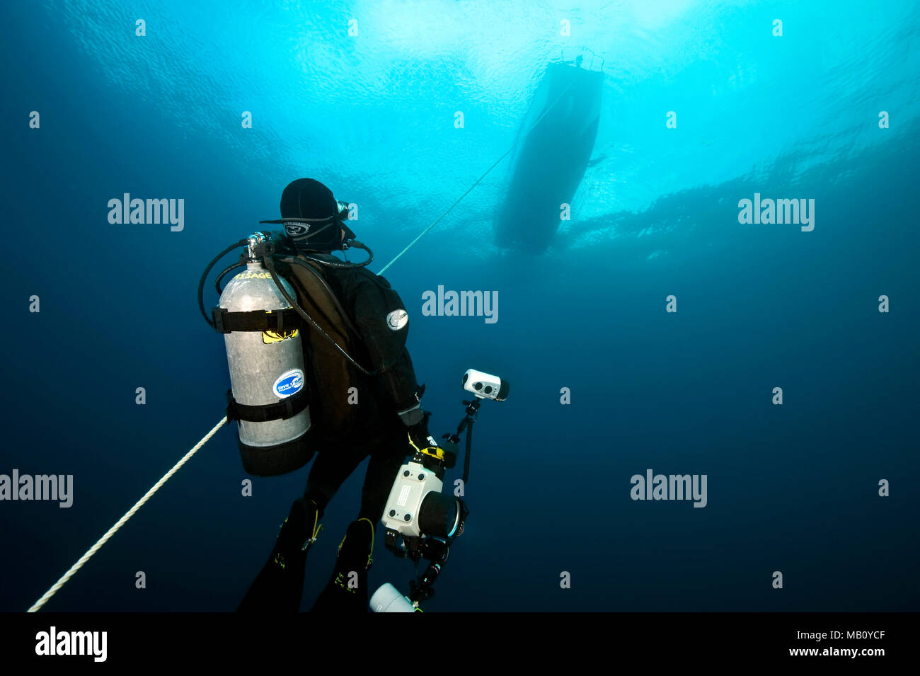 Scuba diver Foto Stock