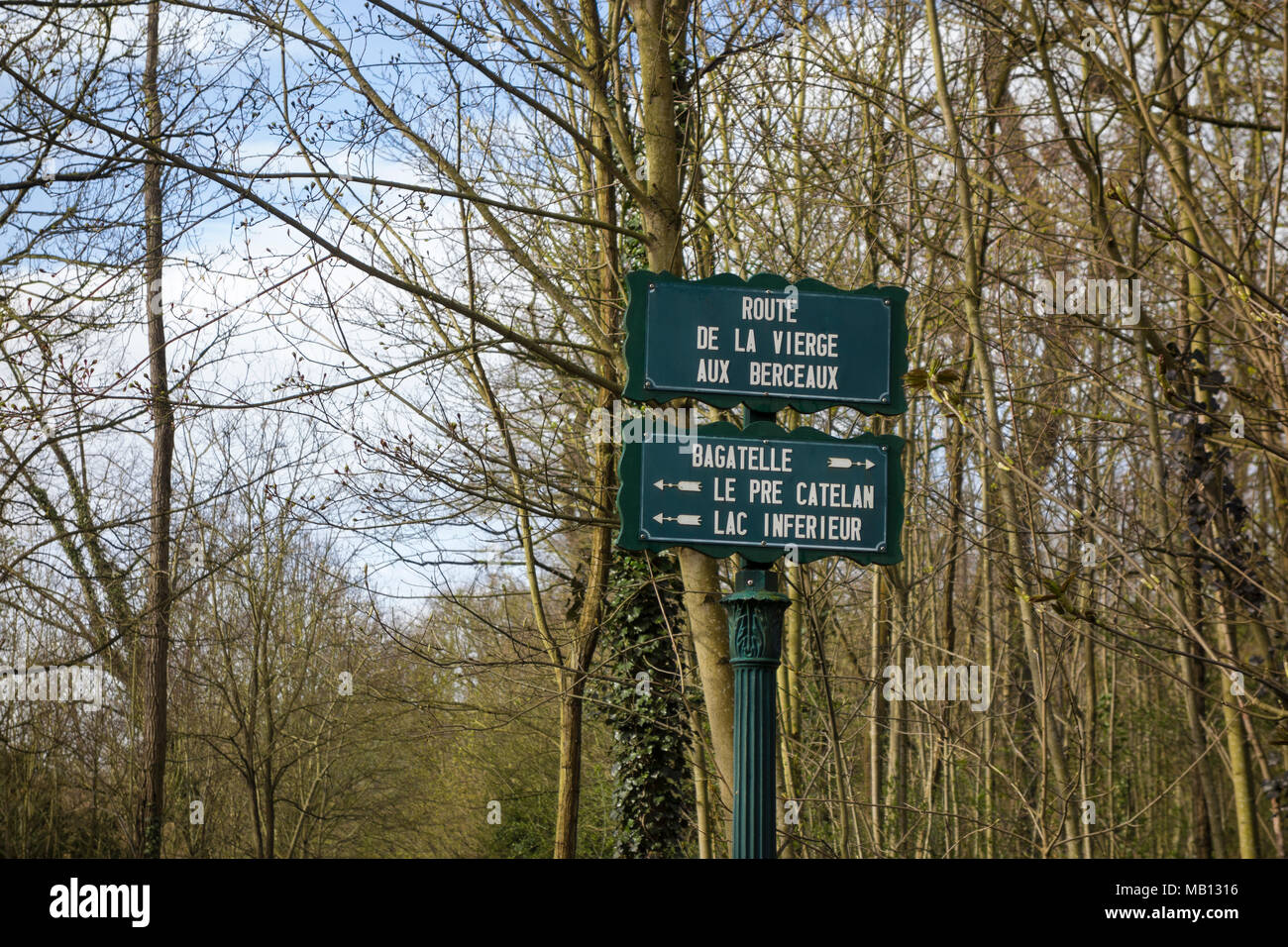 Il Bois de Boulogne, Parigi, Francia Foto Stock