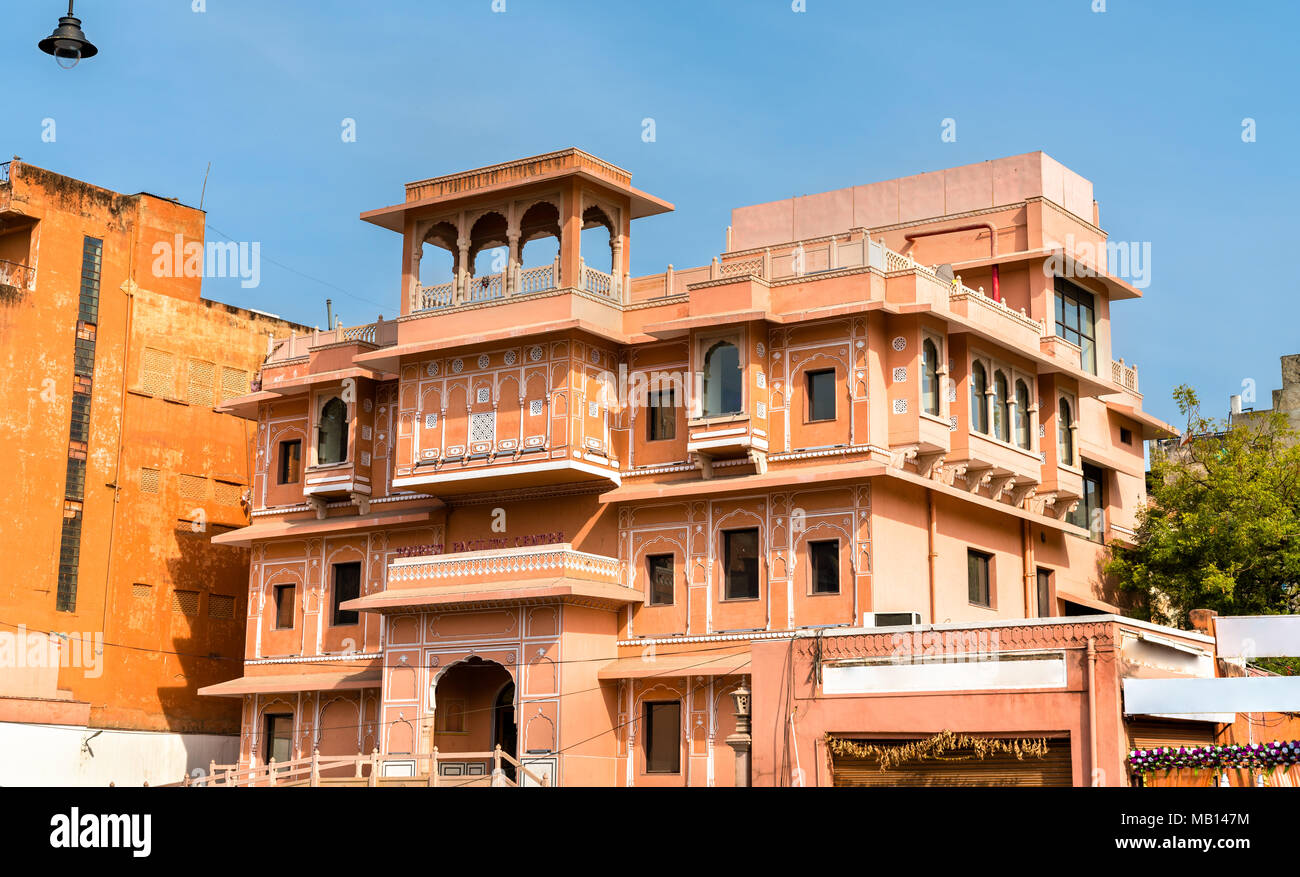 Edifici a Jaipur Città Rosa. India Foto Stock