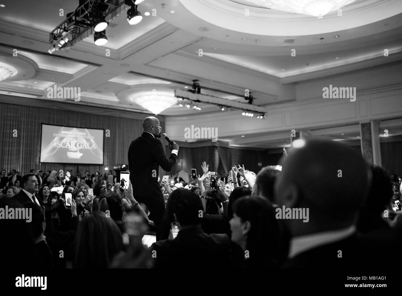 Byron Allen Entertainment Studios celebra il suo venticinquesimo anniversario nel 2018. Il Gala di Oscar ha avuto luogo presso il Beverly Wilshire Hotel, celebrare l anniversario e il supporto di ospedale per bambini di Los Angeles. Dotato di: Jamie Foxx dove: Beverly Hills, in California, negli Stati Uniti quando: 04 Mar 2018 Credit: Arpit Mehta/WENN.com Foto Stock