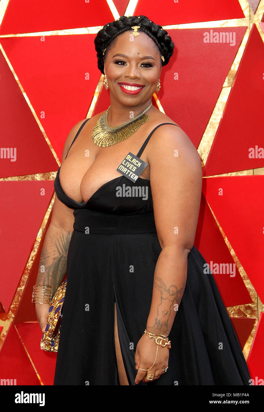 Novantesimo annuale di Academy Awards (Oscar) 2018 gli arrivi presso il Dolby Theatre di Hollywood, in California con: Patrisse Cullors dove: Los Angeles, California, Stati Uniti quando: 04 Mar 2018 Credit: Adriana M. Barraza/WENN.com Foto Stock