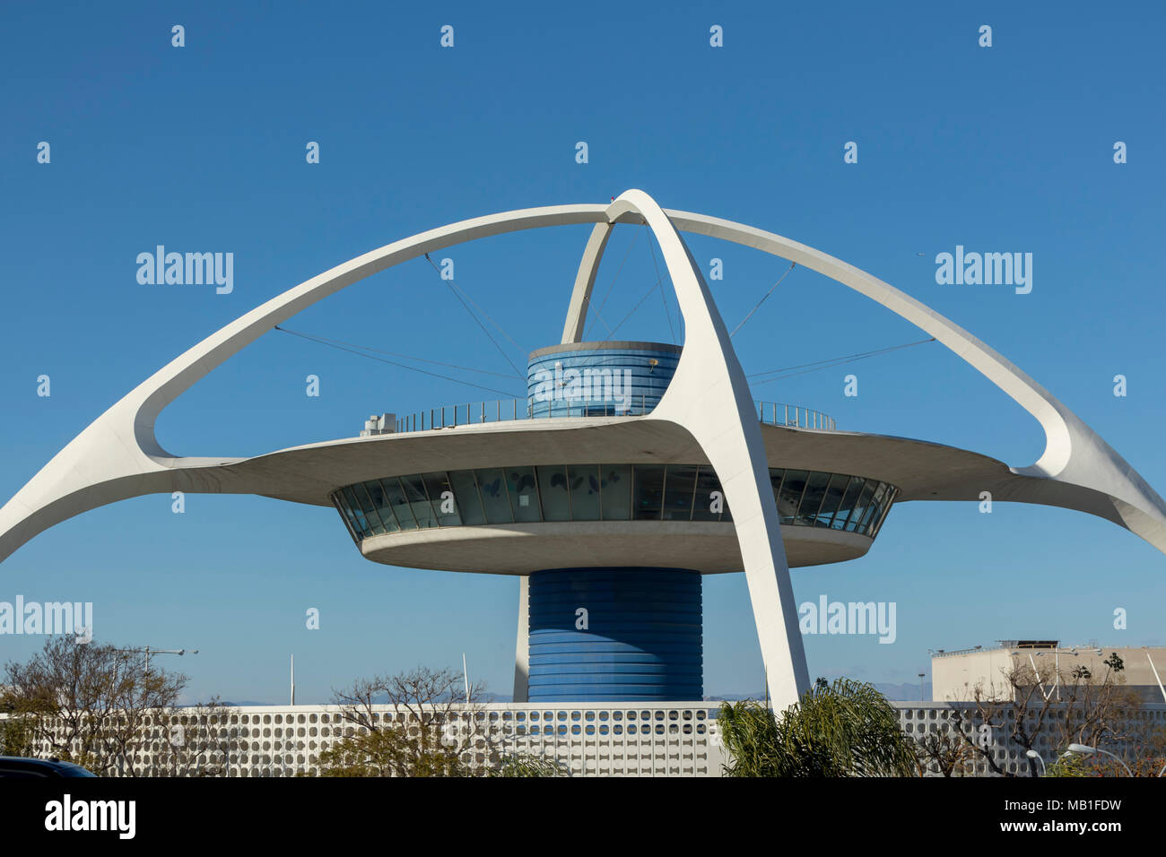 Il tema edificio, LAX, aeroporto di Los Angeles, California, Stati Uniti d'America Foto Stock