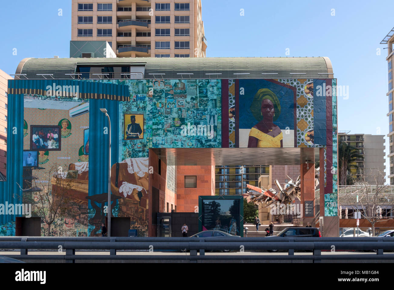 Il Museo di Arte Contemporanea di Los Angeles (MOCA), Grand Avenue nel centro di Los Angeles, California, Stati Uniti d'America Foto Stock