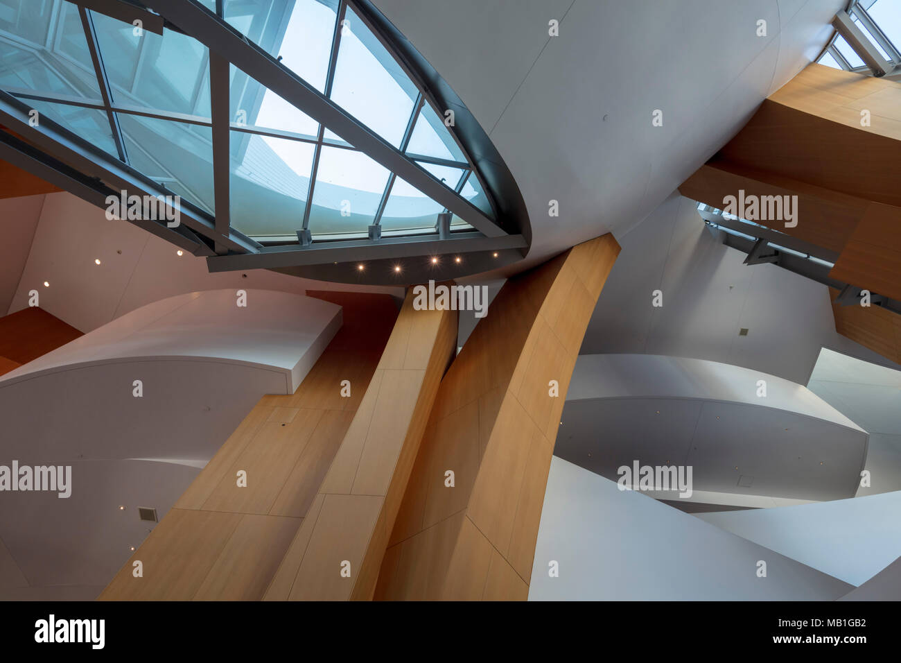 Il Walt Disney Concert Hall a 111 Sud Grand Avenue nel centro di Los Angeles, California, Stati Uniti d'America Foto Stock