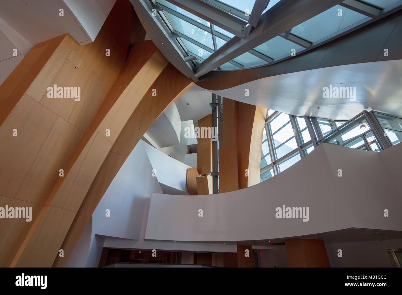 Il Walt Disney Concert Hall a 111 Sud Grand Avenue nel centro di Los Angeles, California, Stati Uniti d'America Foto Stock