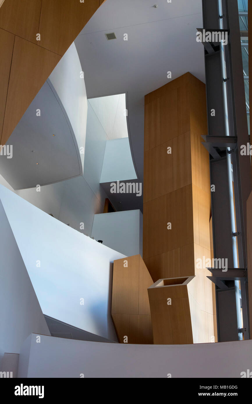 Il Walt Disney Concert Hall a 111 Sud Grand Avenue nel centro di Los Angeles, California, Stati Uniti d'America Foto Stock