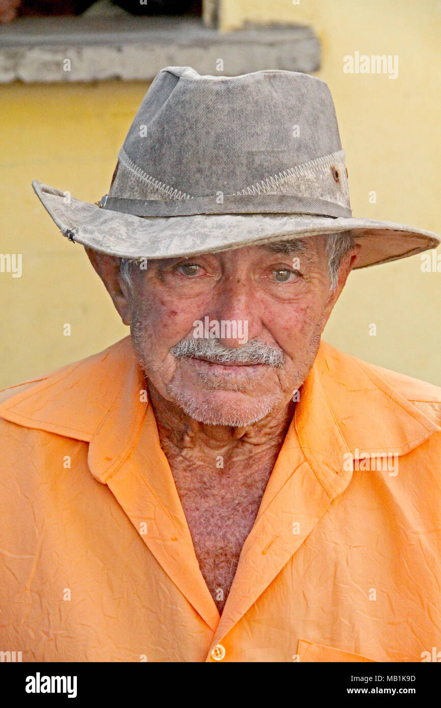 L'uomo, libero mercato, Belem, Paraiba, Brasile Foto Stock