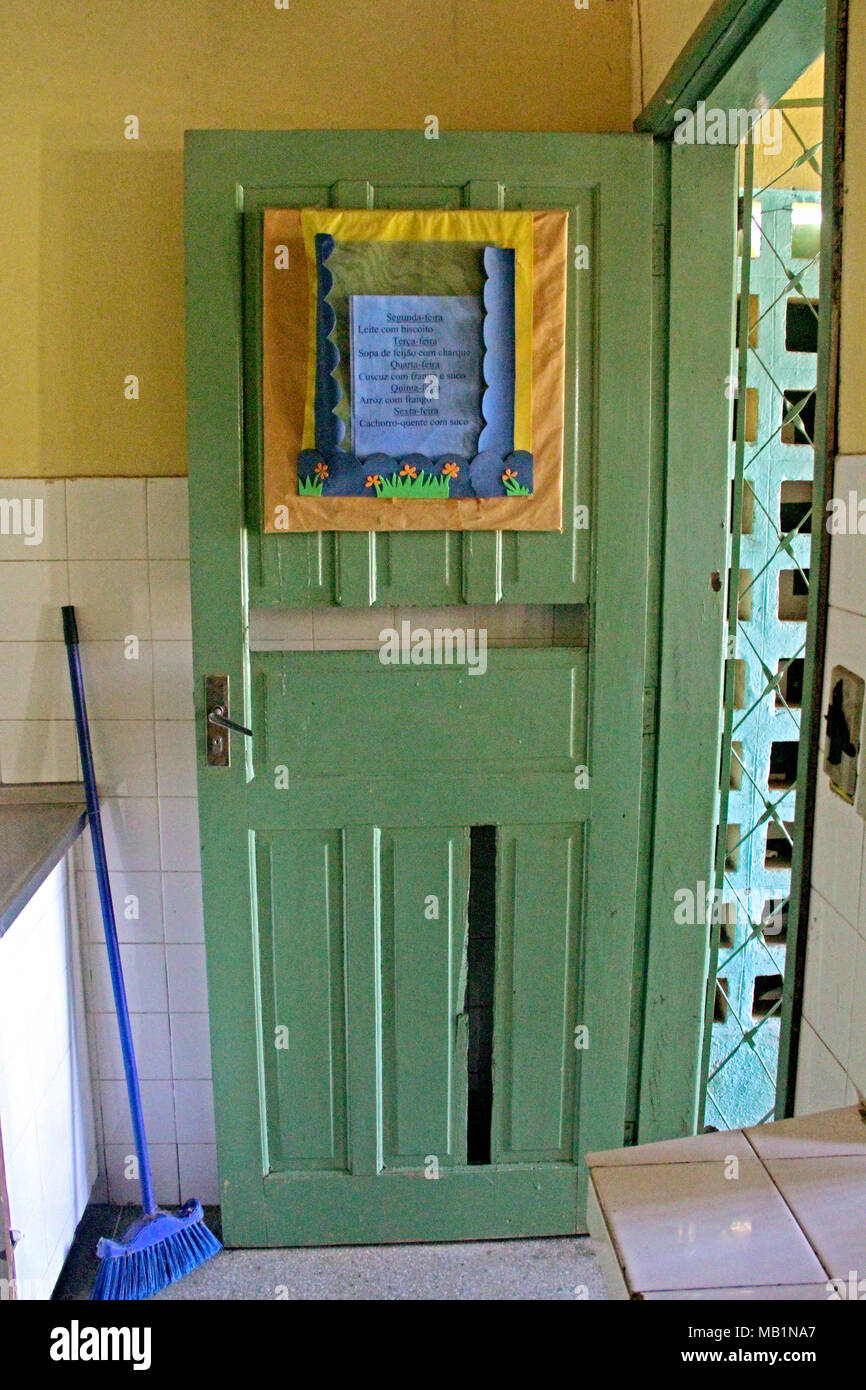 Scuola pubblica, Distrito Rua Nova, Belém, Paraiba, Brasile Foto Stock