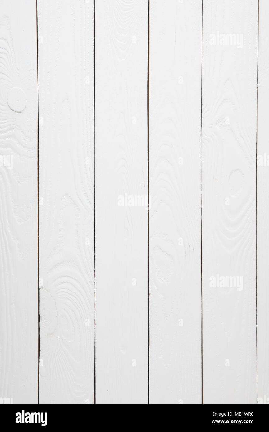 Textured vuoto bianco sullo sfondo di legno con spazio di copia Foto Stock
