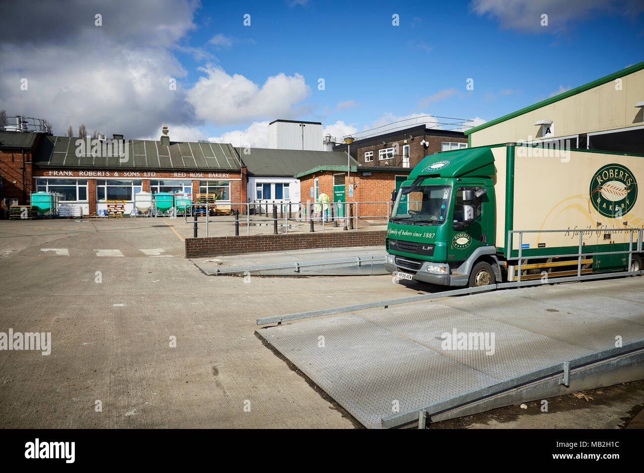 A conduzione familiare panificatori factory Roberts Bakery Rudheath, Northwich nel Cheshire Foto Stock
