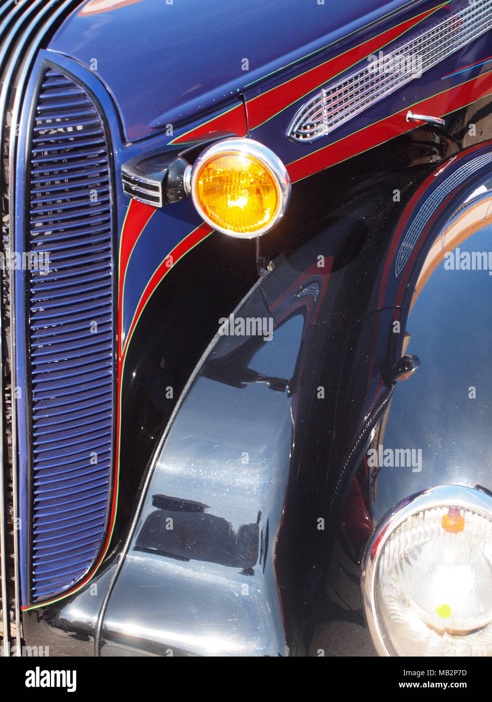 Tinta personalizzata sul classico hot rod in Firenze ,Arizona Foto Stock