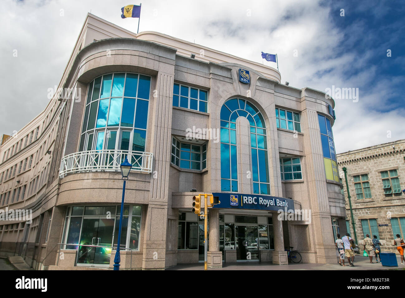 RBC Royal Bank filiale a Bridgetown, Barbados. Foto Stock