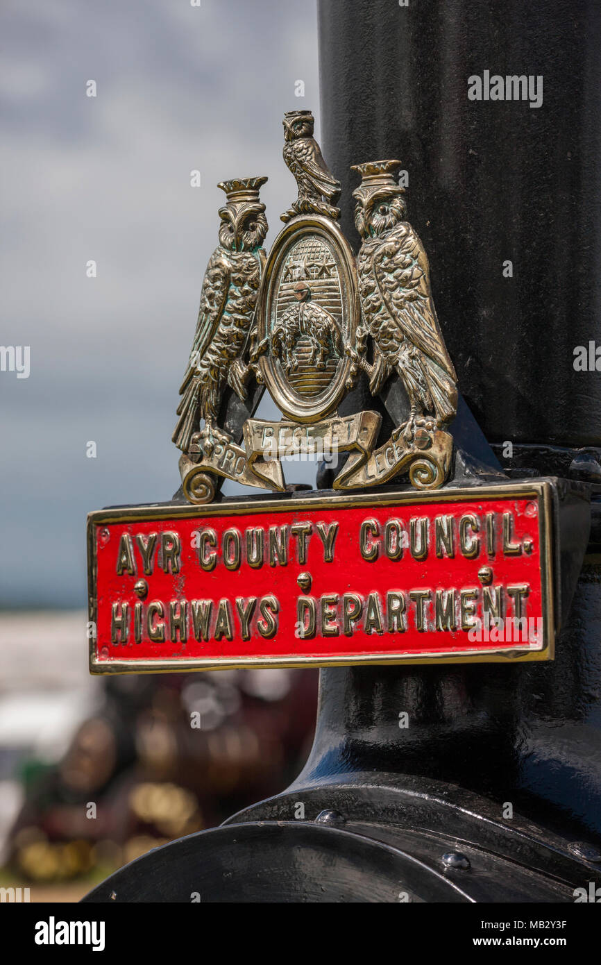 Vapore Kelsall Fair 2013, Cheshire. Foto Stock