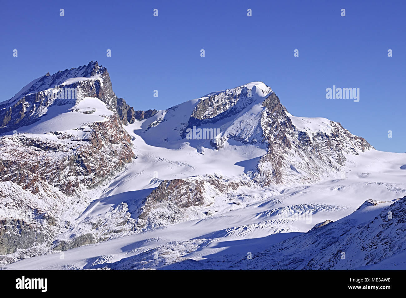 Ghiacciaio Zermatt la funivia Foto Stock