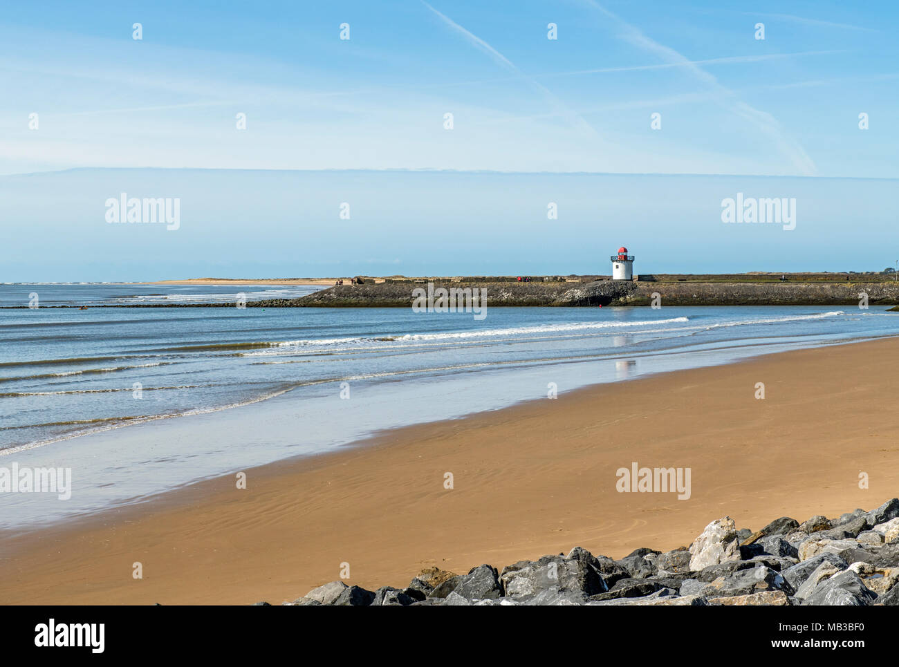 Burry Port East Beach Carmarthenshire Galles del Sud Foto Stock