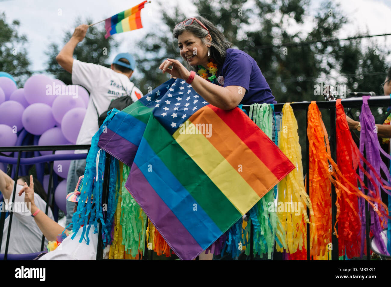 Orange County Classroom Teachers Association a Orlando Pride Parade (2016). Foto Stock