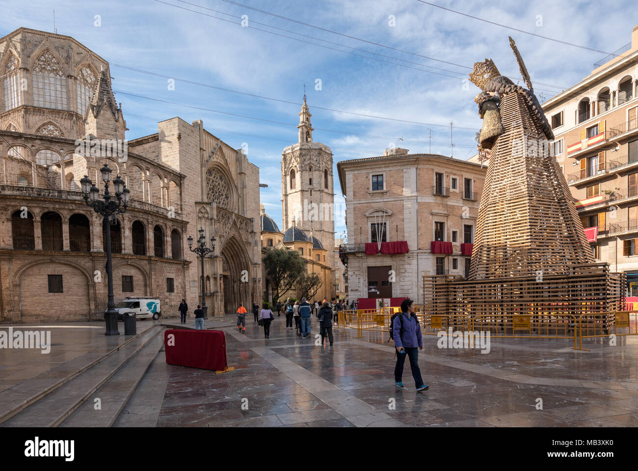 Statue complesso creato per il Fallas Festival di Valencia Foto Stock