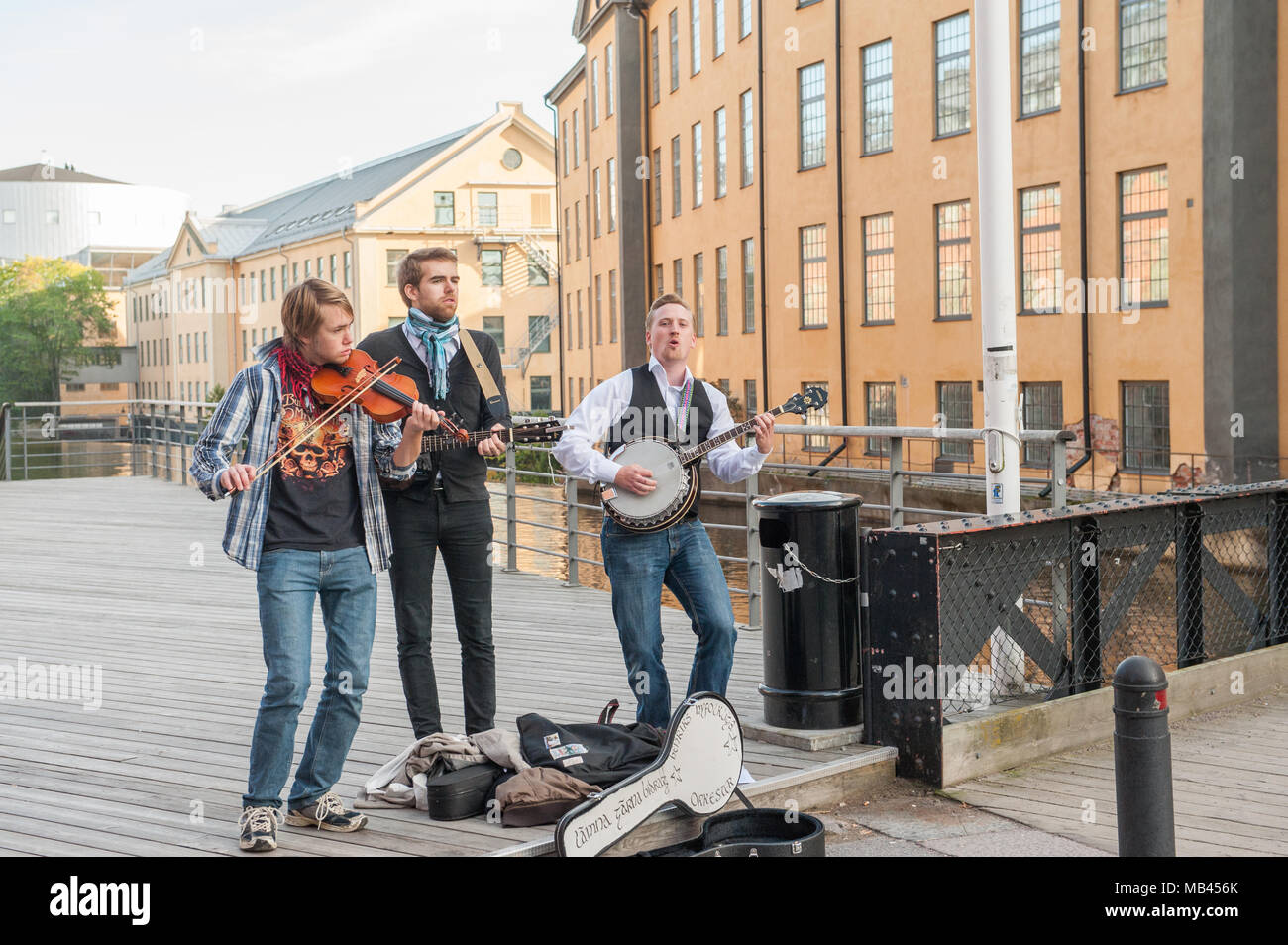 Cultura night è un evento annuale dell'ultimo sabato di settembre che presenta diversi aspetti della cultura in Norrkoping, Svezia. Foto Stock