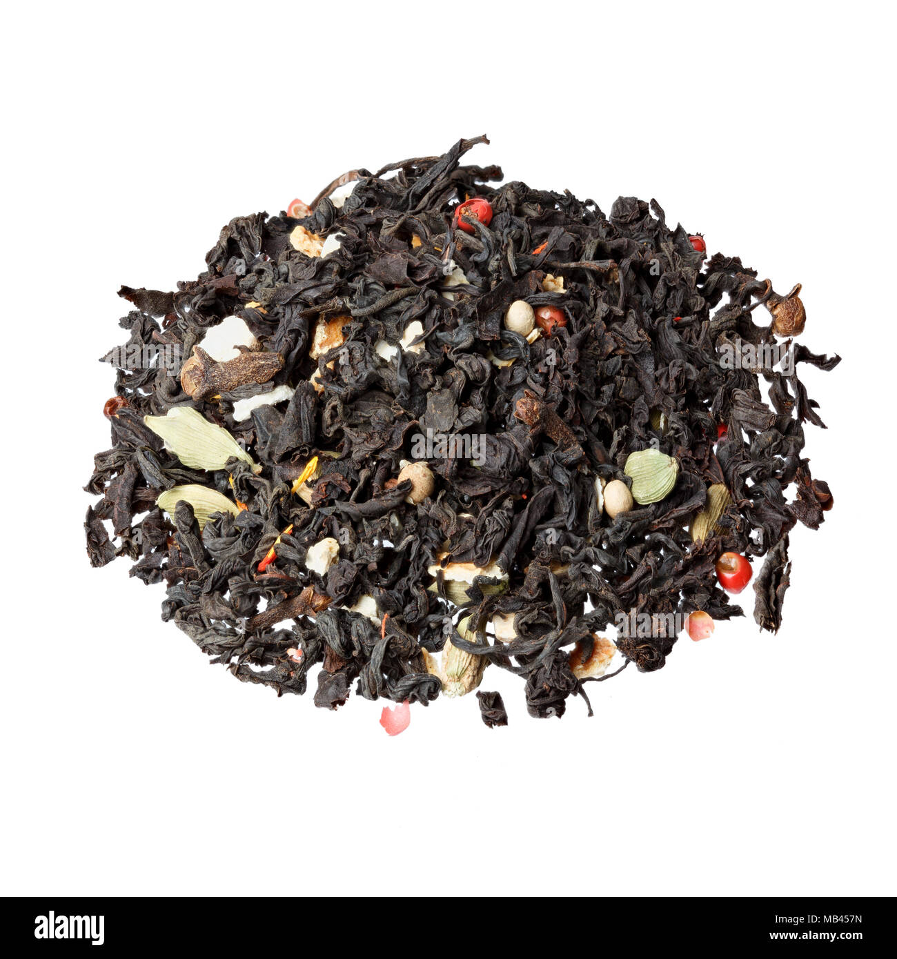 Decorative frame completa immagine di chiodi di garofano, il cardamomo, la cannella, lo zenzero Foto Stock