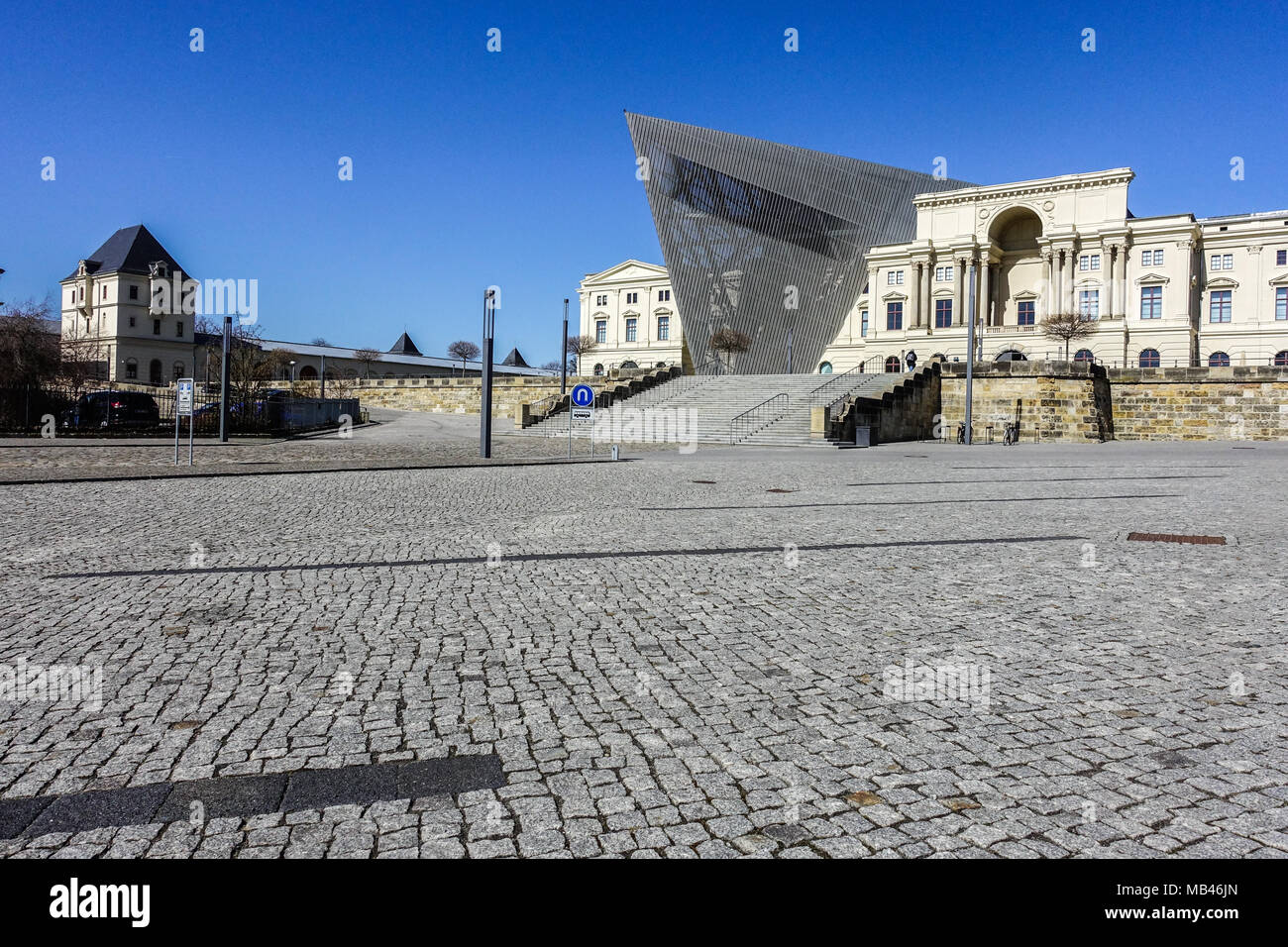 Bundeswehr Museo di Storia Militare, Dresda, Albertstadt, in Sassonia, Germania, Europa Foto Stock