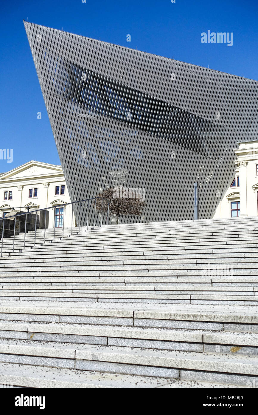 Bundeswehr Museo di Storia Militare, Dresda, Albertstadt, in Sassonia, Germania, Europa Foto Stock