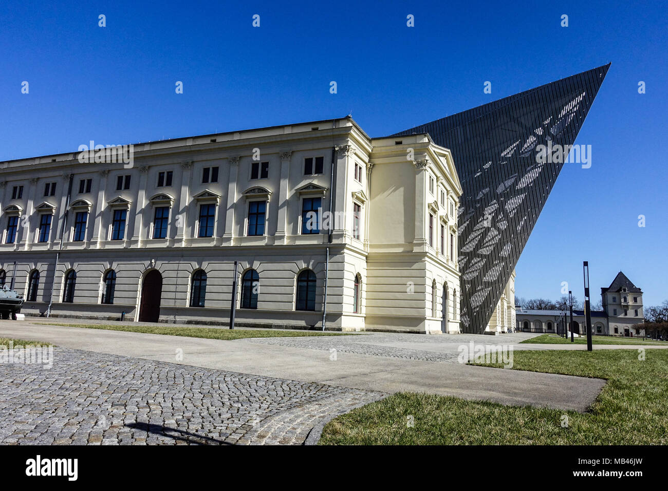 Dresden Bundeswehr Museo di Storia militare, Dresda, Albertstadt, Sassonia, Germania, Europa Foto Stock