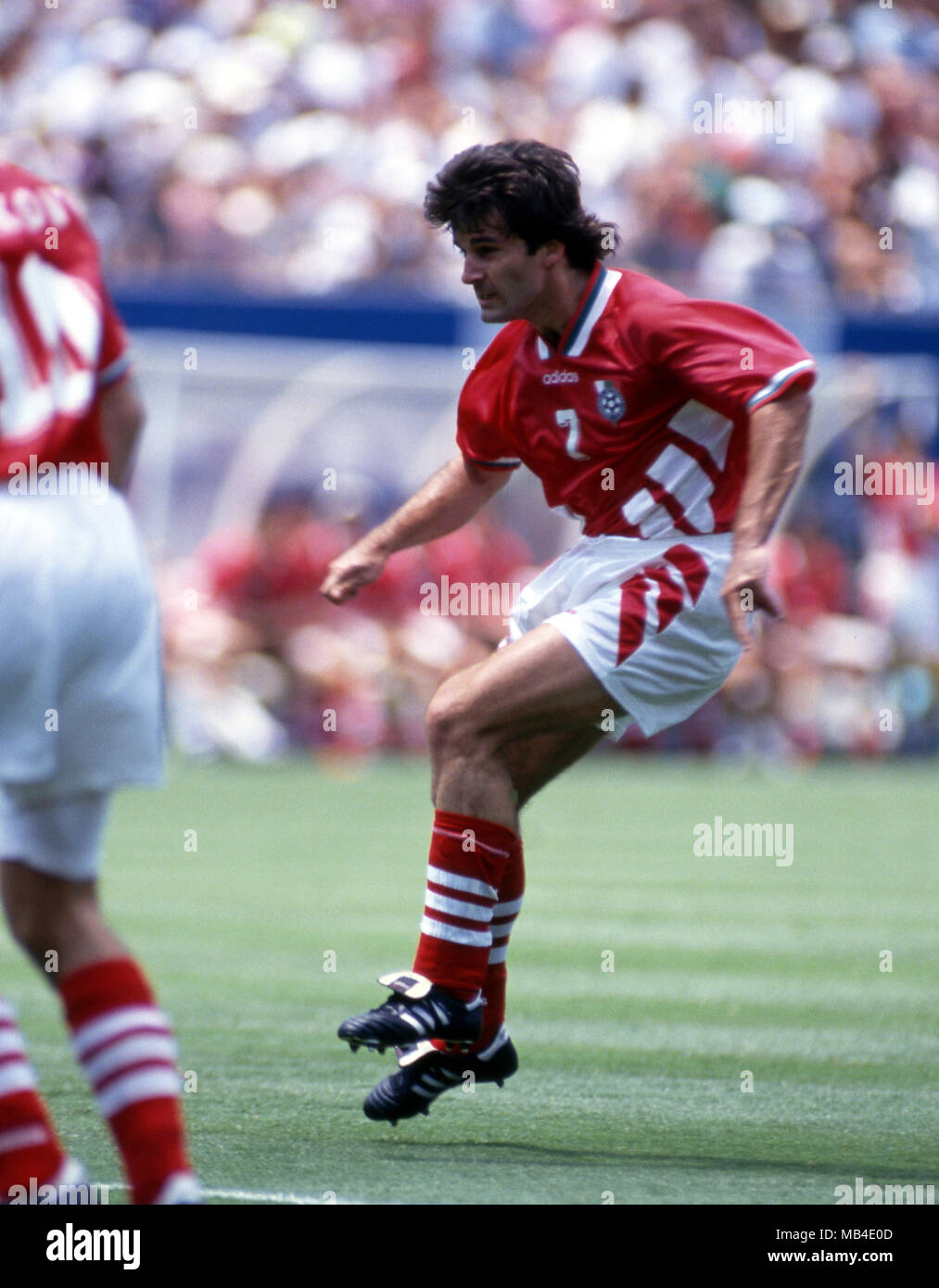 Coppa del Mondo FIFA - USA 1994 10.7.1994, il Giants Stadium di New York e New Jersey. World Cup Quarti di Finale, Bulgaria v Germania. Emil Kostadinov - Bulgaria Foto Stock