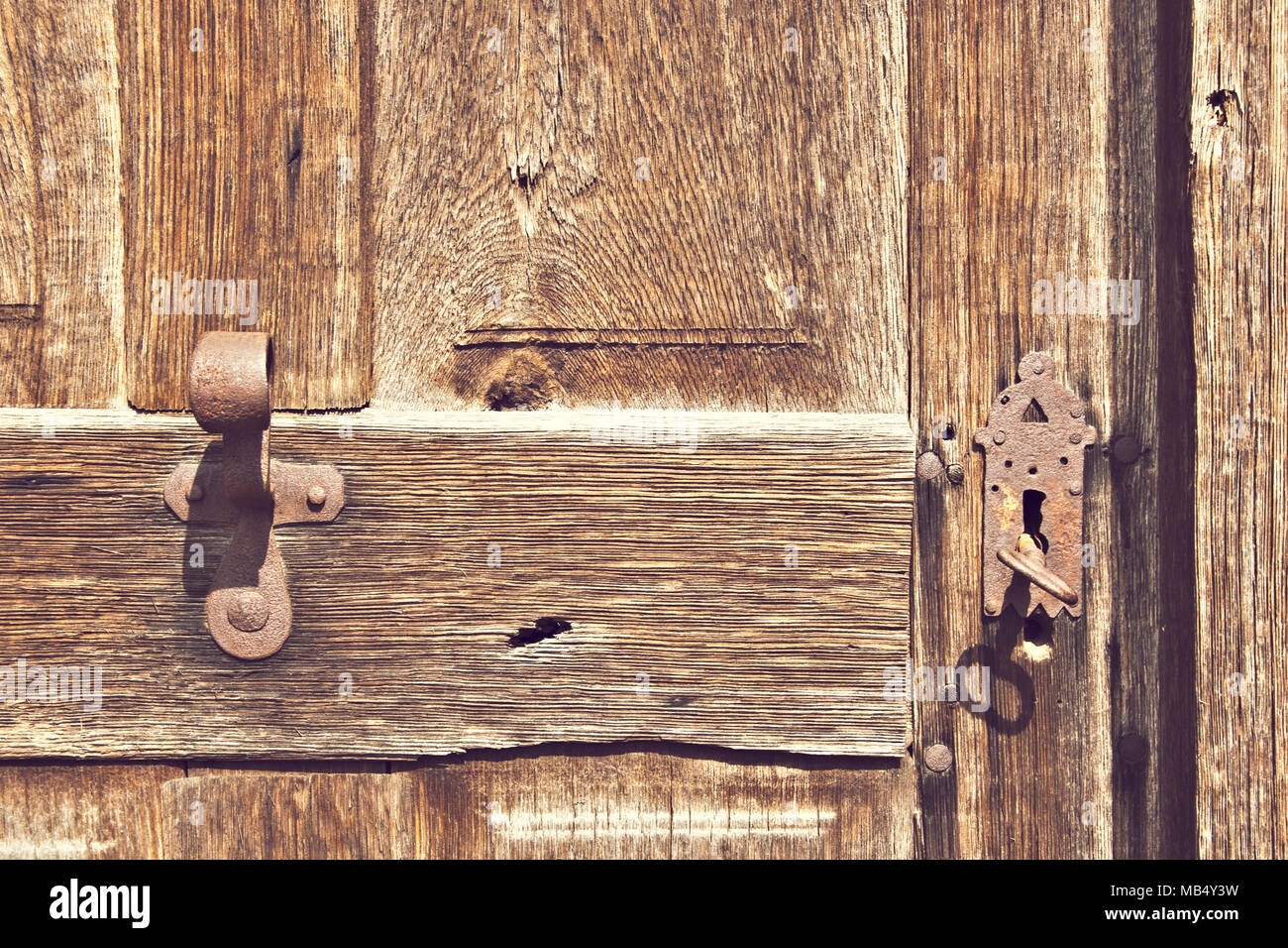 porta in legno Foto Stock