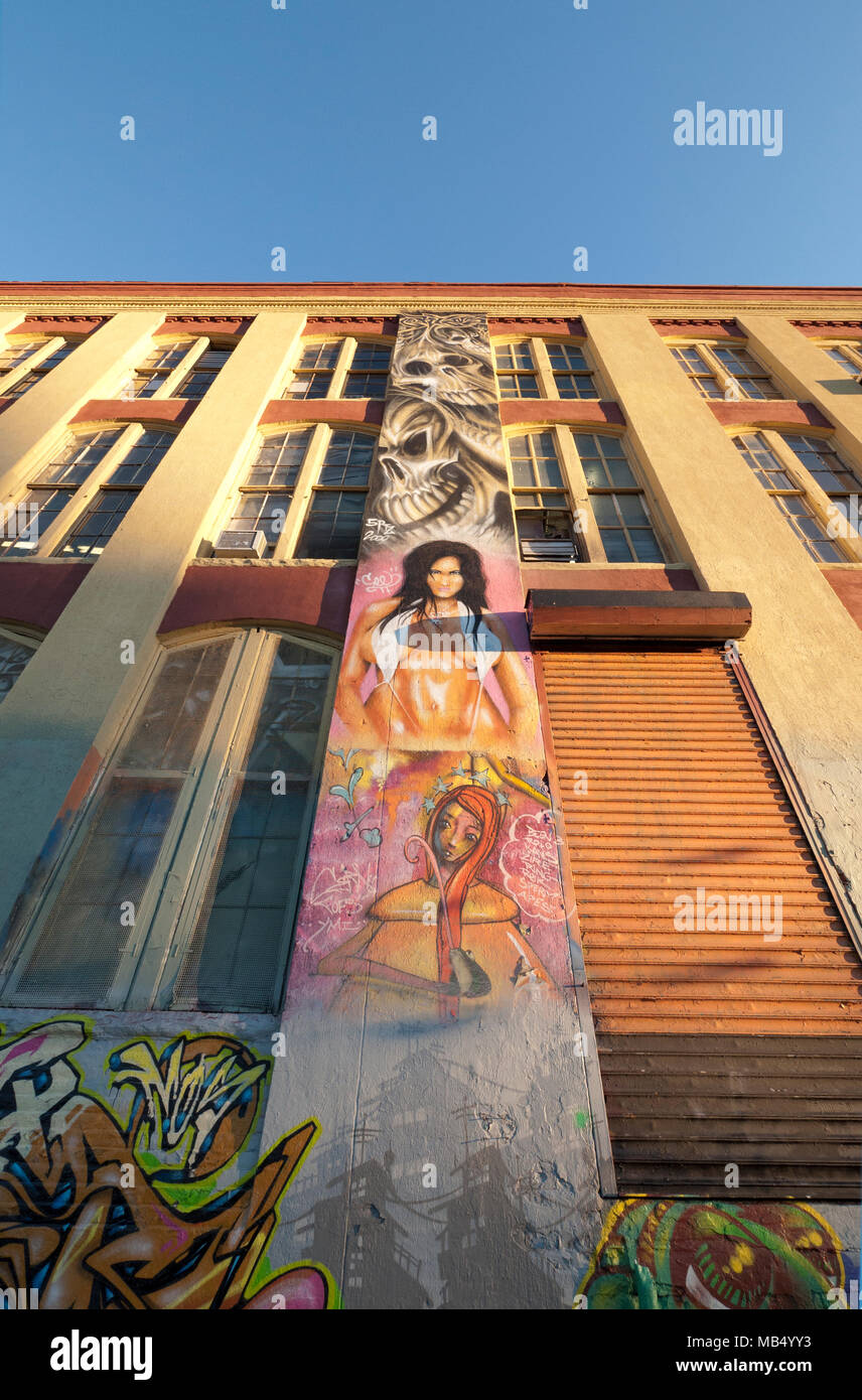 5 Pointz è un punto di riferimento culturale per hip-hop in Queens Foto Stock