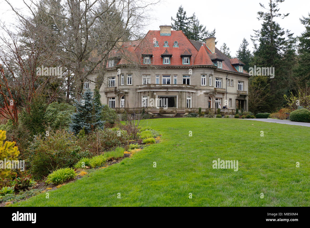 Pittock Mansion, Portland, Oregon Foto Stock
