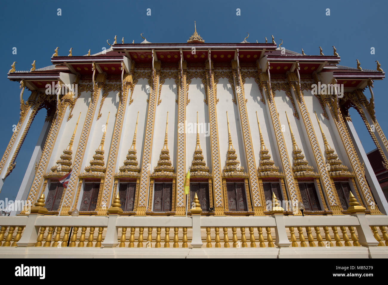 Saint Bot, tempio Wat che a Bueng, Khon Kaen, Isan, Thailandia Foto Stock