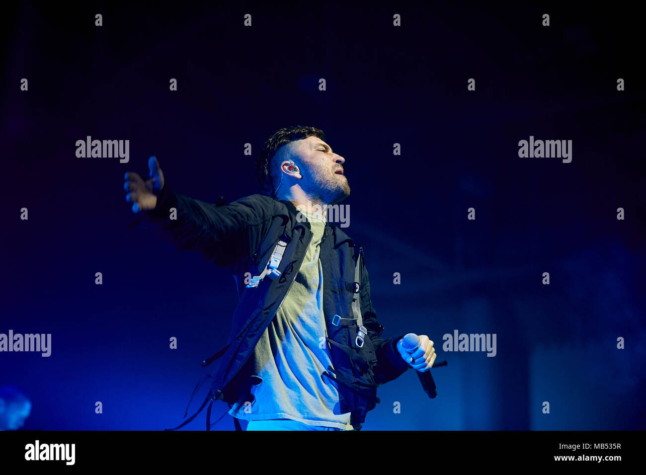 Il rapper Marteria in concerto a Coblenza, Renania-Palatinato, Germania Foto Stock