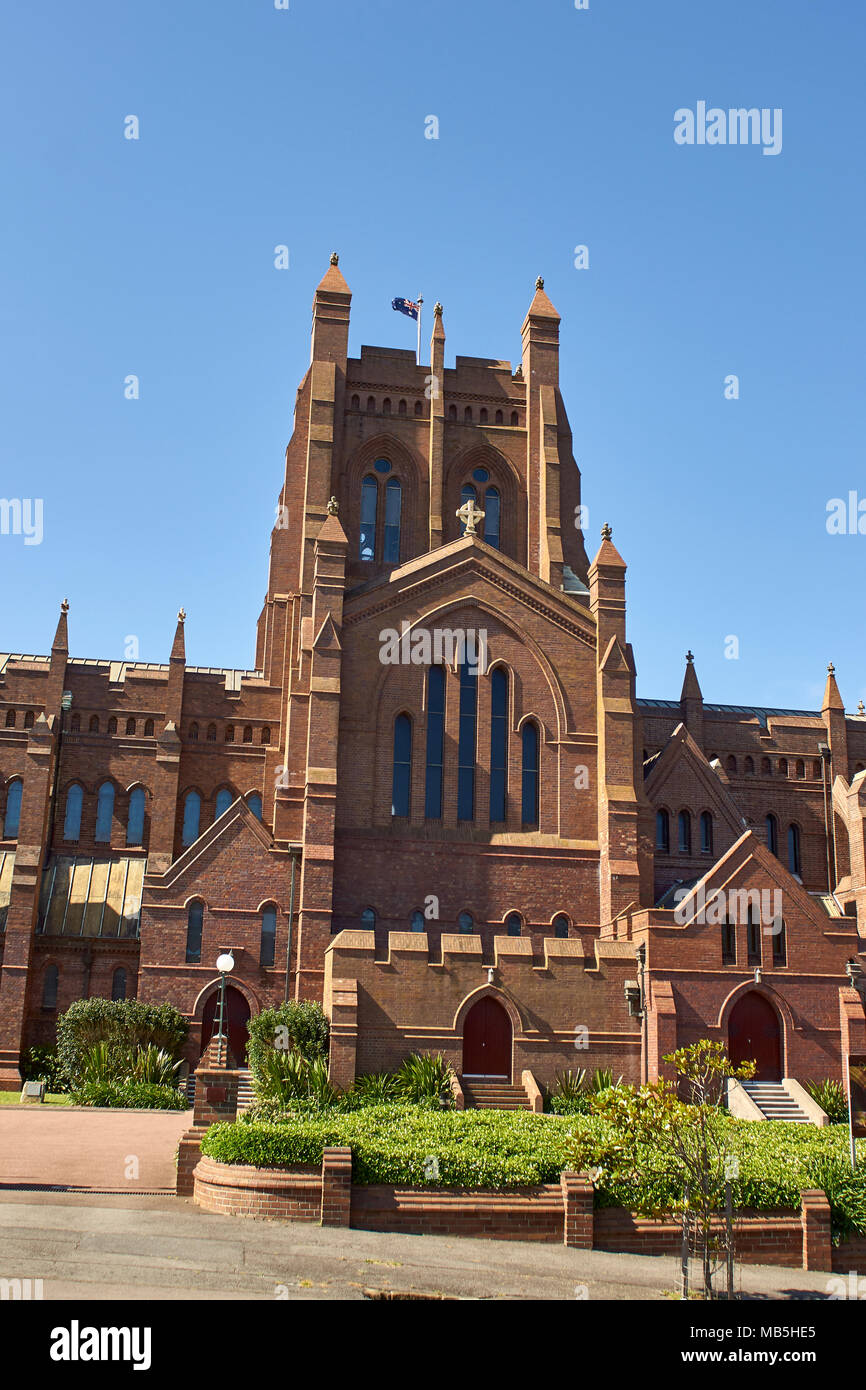 Immagine di Cristo la chiesa cattedrale in Newcastle nsw Foto Stock