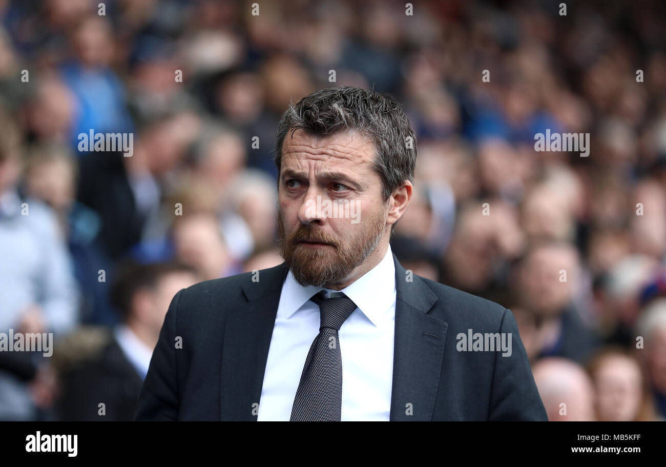 Fulham manager Jokanovic Slavisa durante il cielo di scommessa match del campionato a Hillsborough, Sheffield. Foto Stock