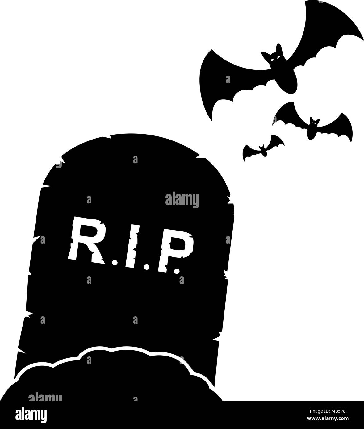 Icona di pietre tombali Illustrazione Vettoriale