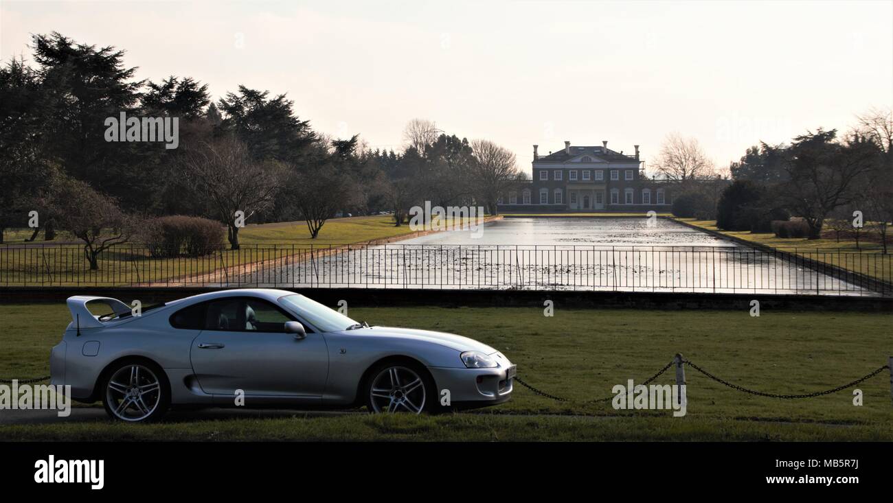 Toyota Supra MK4 a Boreham House Essex Foto Stock