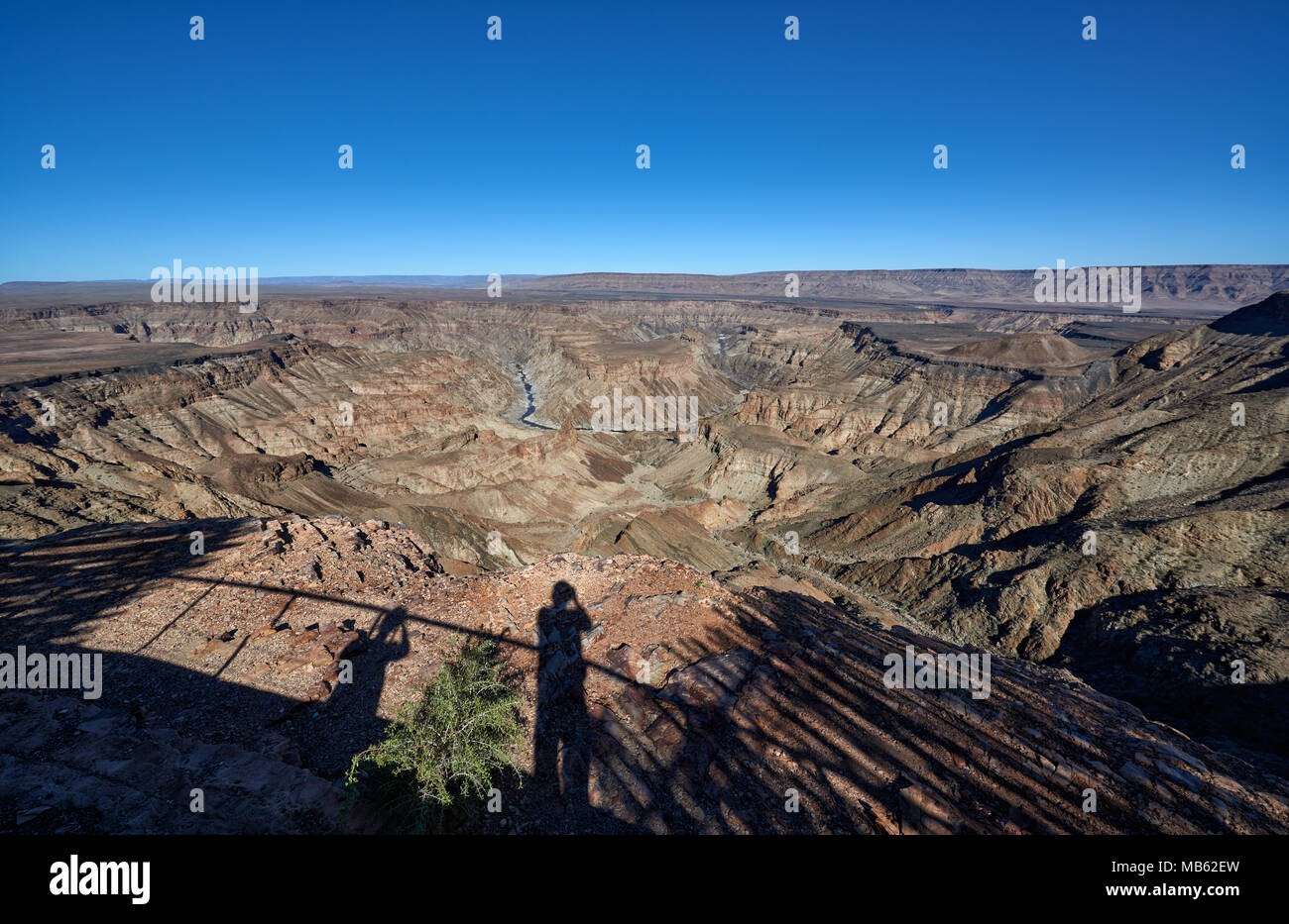 Paesaggio del Fish River Canyon, Namibia, Africa Foto Stock