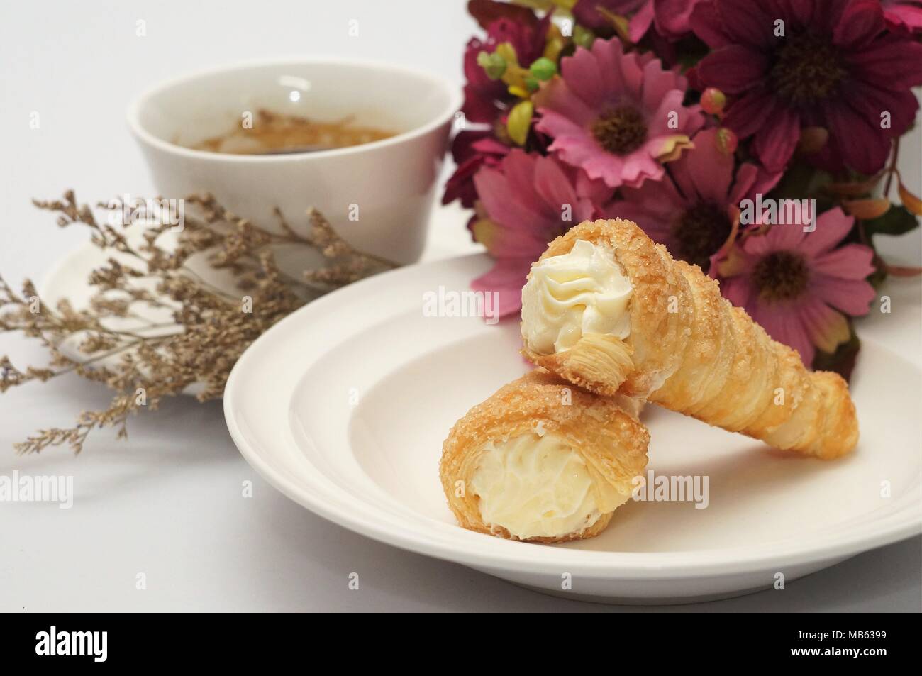 Tart & torta fatta in casa, cotta pasto fresco Foto Stock