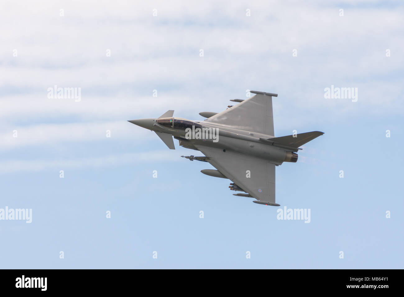 EuroFighter Typhoon con armamenti RIAT 2016 Foto Stock
