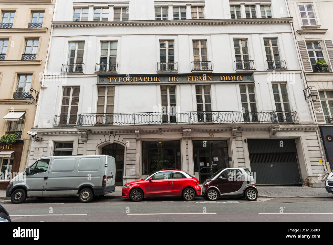 La Typographie De Firmin Didot a Parigi, Francia Foto Stock